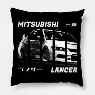 MITSUBISHI LANCER EVO IX Black 'N White 3 (Black Version) Pillow