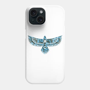✪ Eagle / Abstract blue pattern style / Tattoo ✪ Phone Case