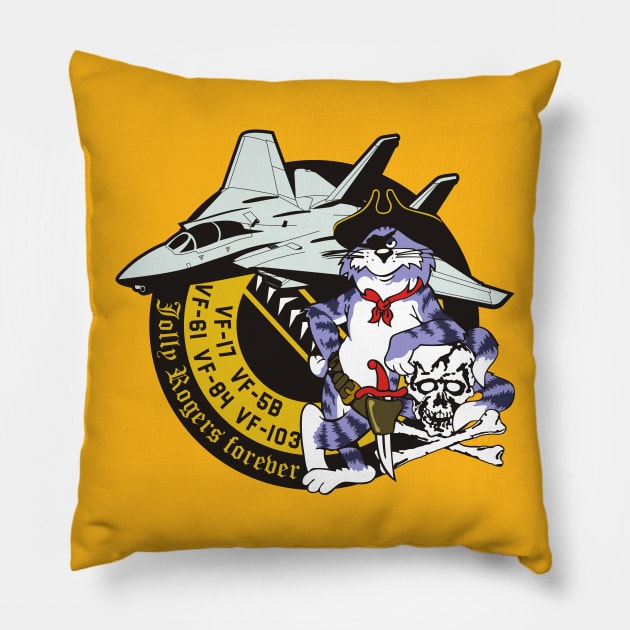 Tomcat - Jolly Rogers Forever Pillow by MBK