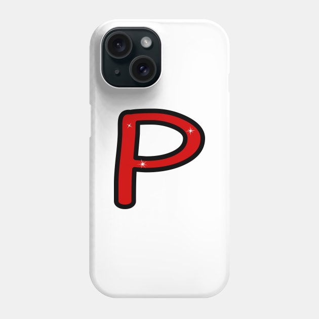 Letter P. Name with letter P. Personalized gift. Abbreviation. Abbreviation. Lettering Phone Case by grafinya