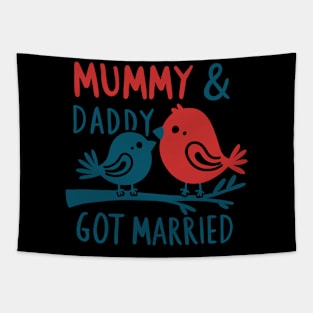 Mummy & Daddy got married mothers day Tapestry