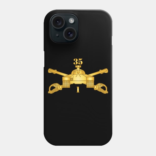 1st Bn, 35th Armor - Armor Branch wo Txt X 300 Phone Case by twix123844