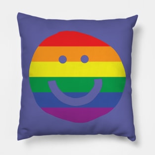 Pride Transparent Smiley Face Pillow