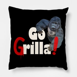 Funny Gorilla Go Grilla summer barbecue party gift Pillow