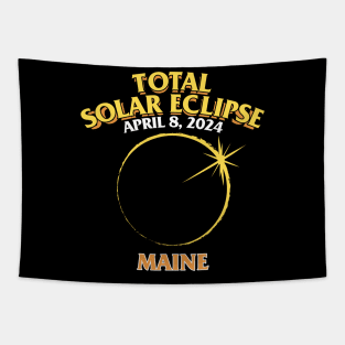 Total Solar Eclipse 2024 - Maine Tapestry