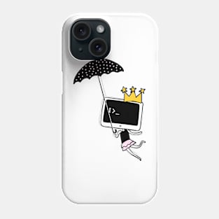 Coder shirt princess Phone Case