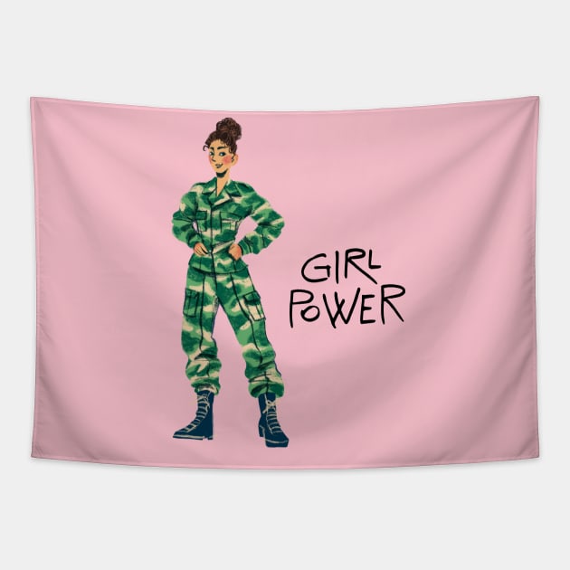 GIRL POWER Tapestry by zackmuse1