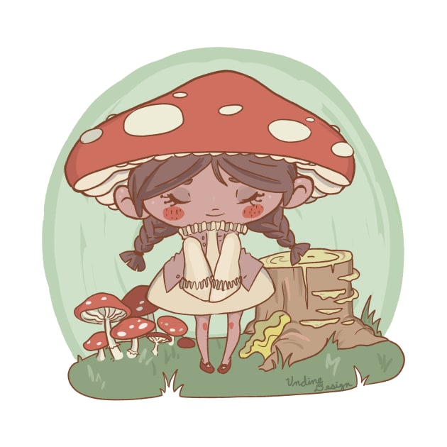 Mushroom Girl by KaijuCupcakes