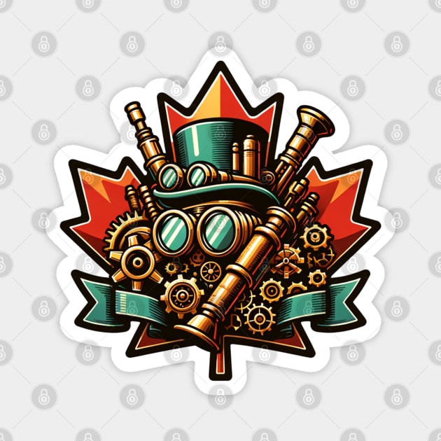 Steampunk Canada Day Magnet by HolidayBug