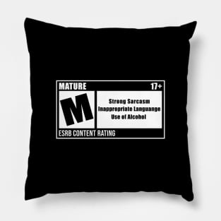 MATURE ESRB CONTENT RATING GAMER Pillow