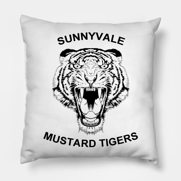 Test Tiger 2 Pillow by Pucknado