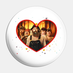 Mountain  Monsters Valentine Pin