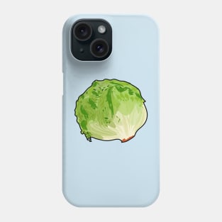 Lettuce cartoon illustration Phone Case