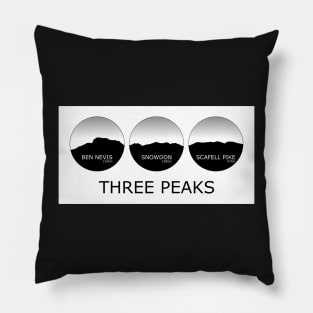 Three Peaks Profiles Pillow