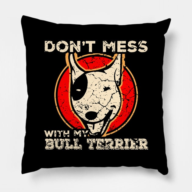 Bull Terrier Pillow by Mila46