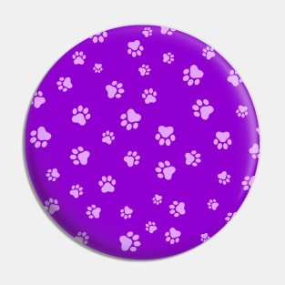 Pet Paw - Car or Dog Seamless Pattern Pin