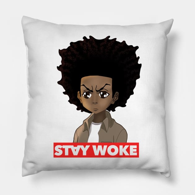 STAY WOKE Pillow by PGART