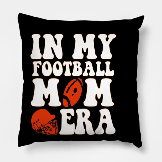 In My Football Mom Era Pillow by Uniqueify