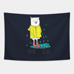 Rainy Bear Tapestry