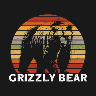 Retro Grizzly Bear - Grizzly Bear T-Shirt