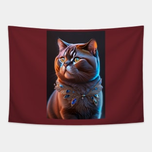 Chocolate British Shorthair Tapestry