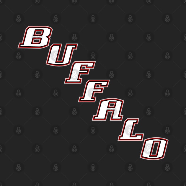 Buffalo Diagonal Wordmark by Carl Cordes