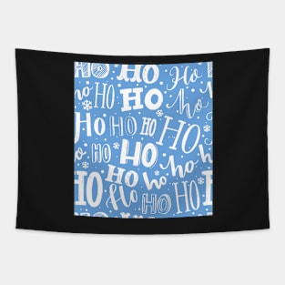 Blue Ho Ho Ho Tapestry