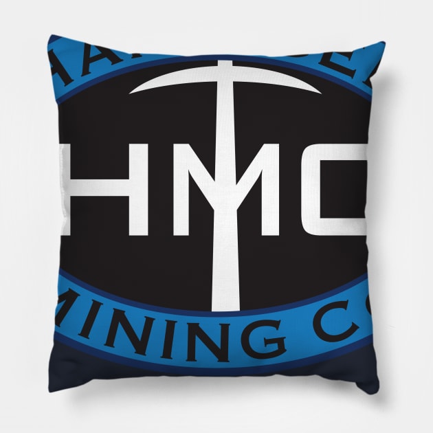 Hanniger Mining Co. Pillow by MindsparkCreative