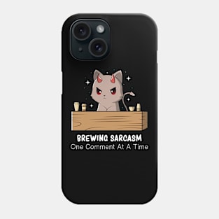 Evil Cat Sarcasm Cute Kitty Kawaii Kitten Dark Humor Phone Case