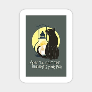 Spark Your Light - gray Magnet