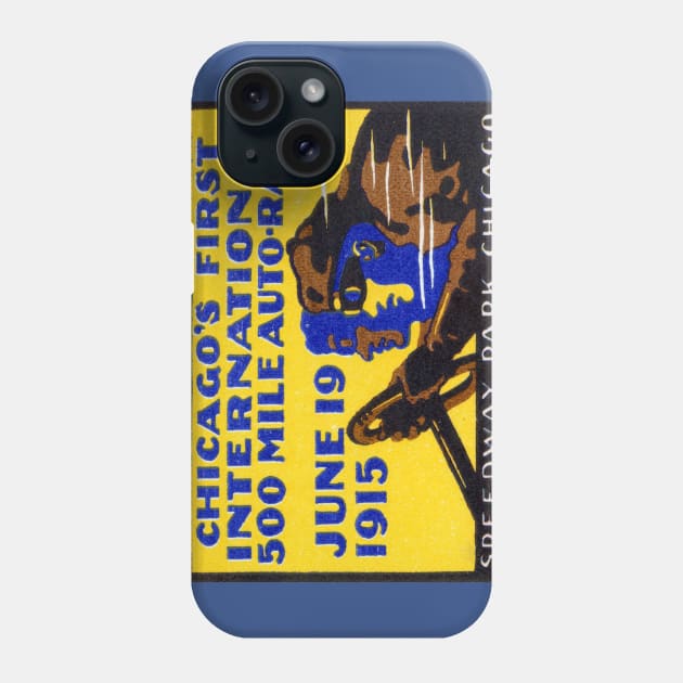 1915 Chicago Auto Race Phone Case by historicimage