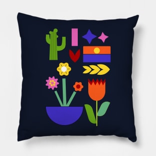 Abstract floral art design Pillow