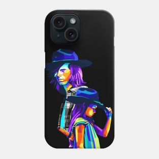 Carl & Judith Grimes WPAP Pop Art Colourful Phone Case