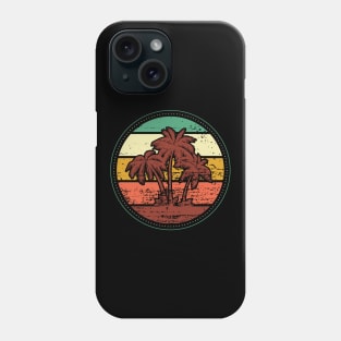 Palm Tree Vintage Retro Style Tropical Beach Sunset Phone Case