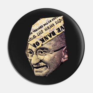 Gandhi / Money Origami Pin