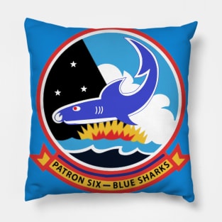 Patrol Squadron Six, Blues Sharks Pillow