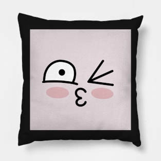 Apeach Face Tile Background Design Pattern Pillow