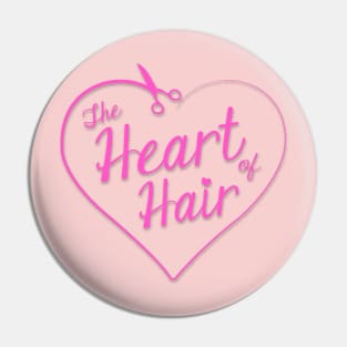 The Heart of Hair - Pink Pin