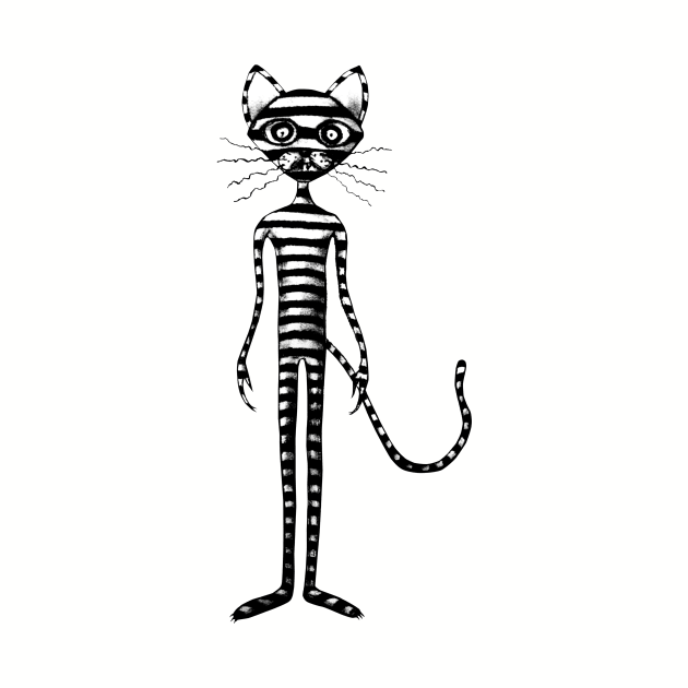 Striped cat by HanDraw