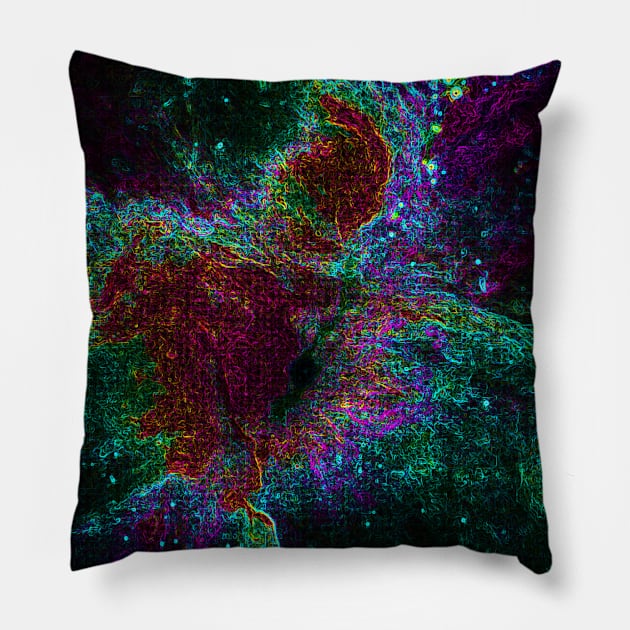 Black Panther Art - Glowing Edges 328 Pillow by The Black Panther