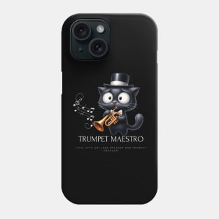 Funny Cat Playing Trumpet Phone Case