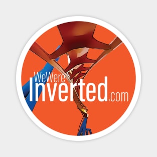 We Were Inverted Logo | Orange Circle | Inset Text Magnet