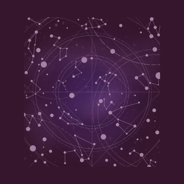 Fake Constellations-Purple by kwardart