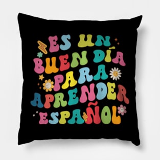 For Learning  Spanish Teacher Pillow