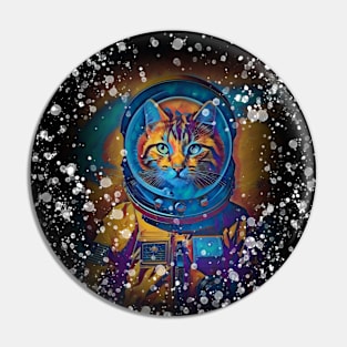 Astronaut cat Pin