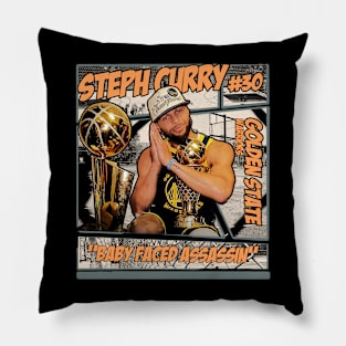 Steph Curry \\\ Retro Classic Comics Pillow