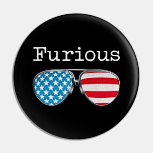 USA PILOT GLASSES FURIOUS Pin