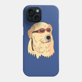 Swim goggles dog Phone Case