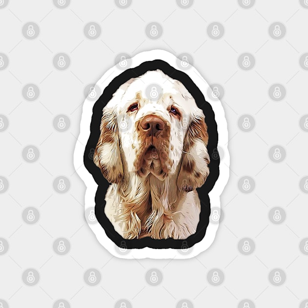 Clumber Spaniel Looking Gorgeous! Magnet by ElegantCat