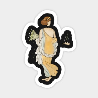 Ladies of the Villa of Ariadne - Flora sticker Magnet